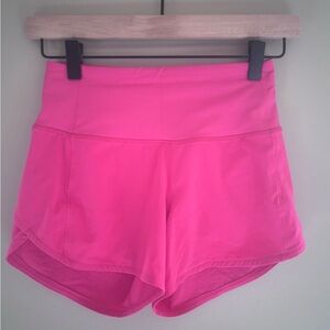 Lululemon Athletica Pink Athletic Shorts High Waist